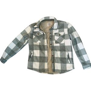 Checkered Jacket - Gray and White